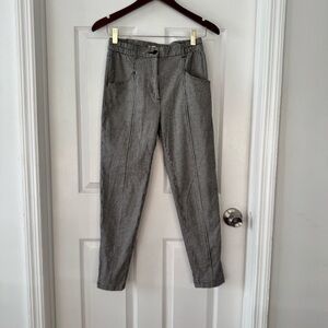 Silence + Noise Black and White Checkered Pants